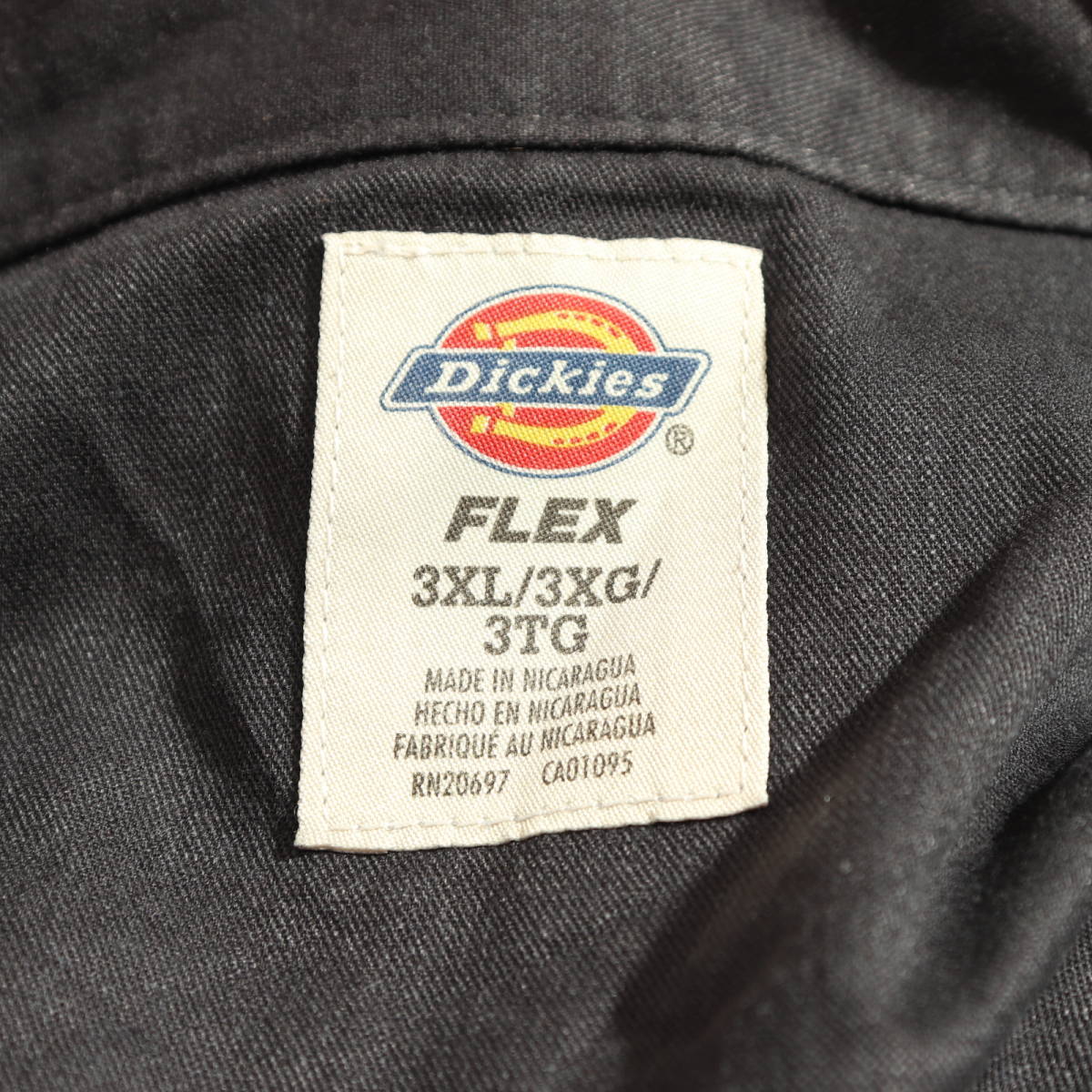 Dickies ディッキーズ　長袖ワークシャツ　古着　Mサイズ　グレー　ヴィンテージ WORK WEAR ブラック 中古 シャツ 3XL_画像6