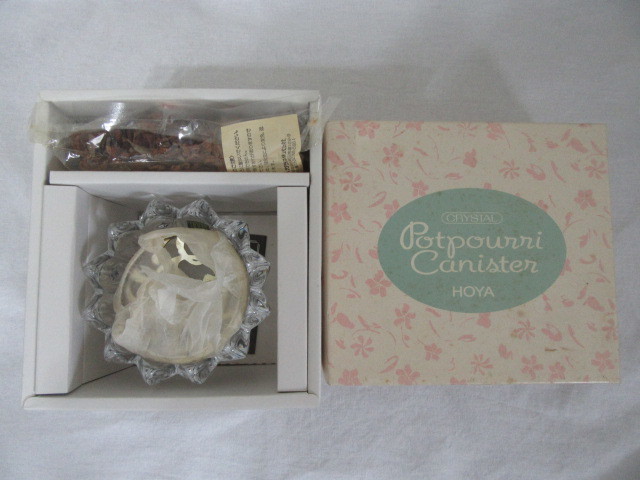 *HOYA CRYSTAL pot pot-pourri canister *