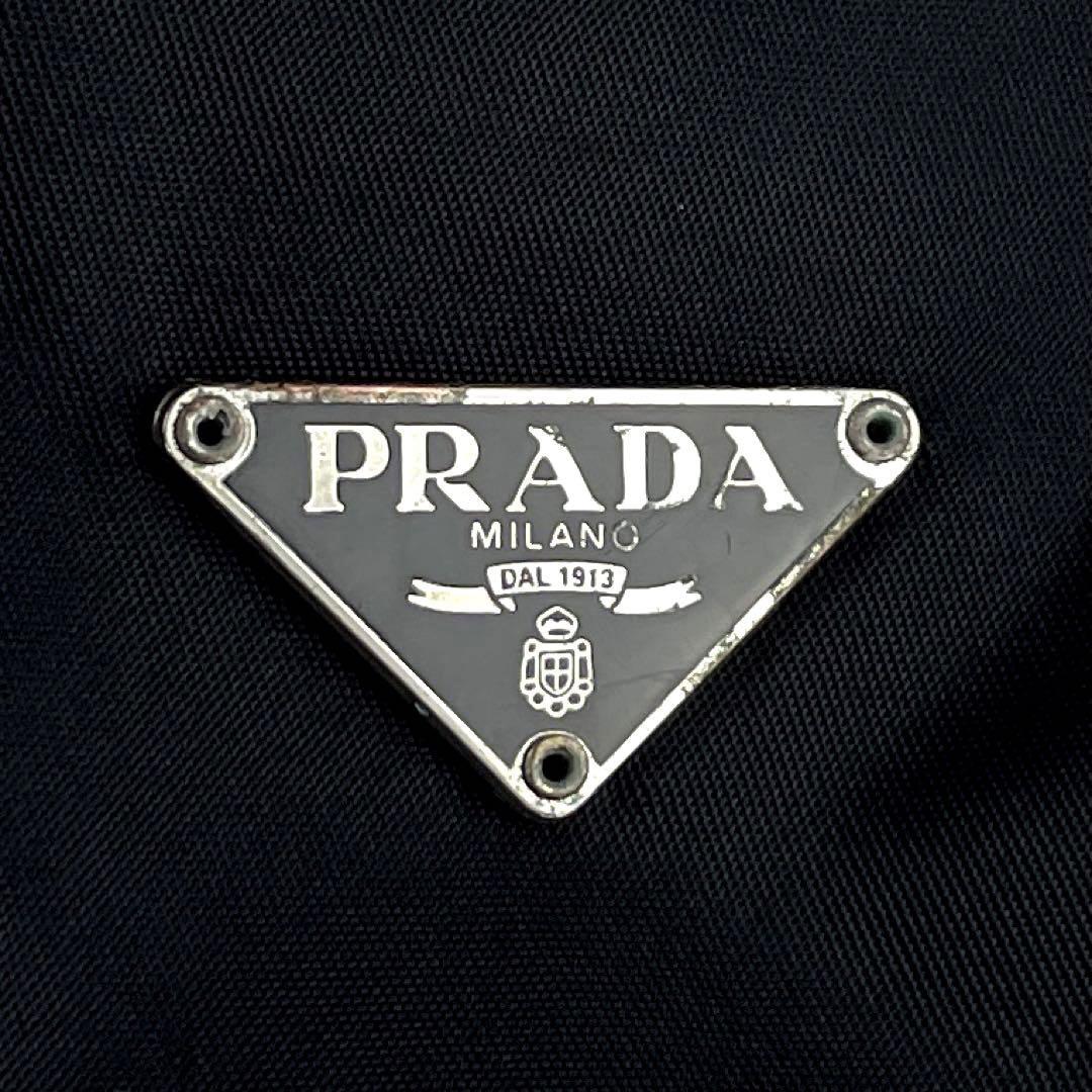 美品 PRADA プラダ ショルダーバッグ 2way 三角プレート スマホケース