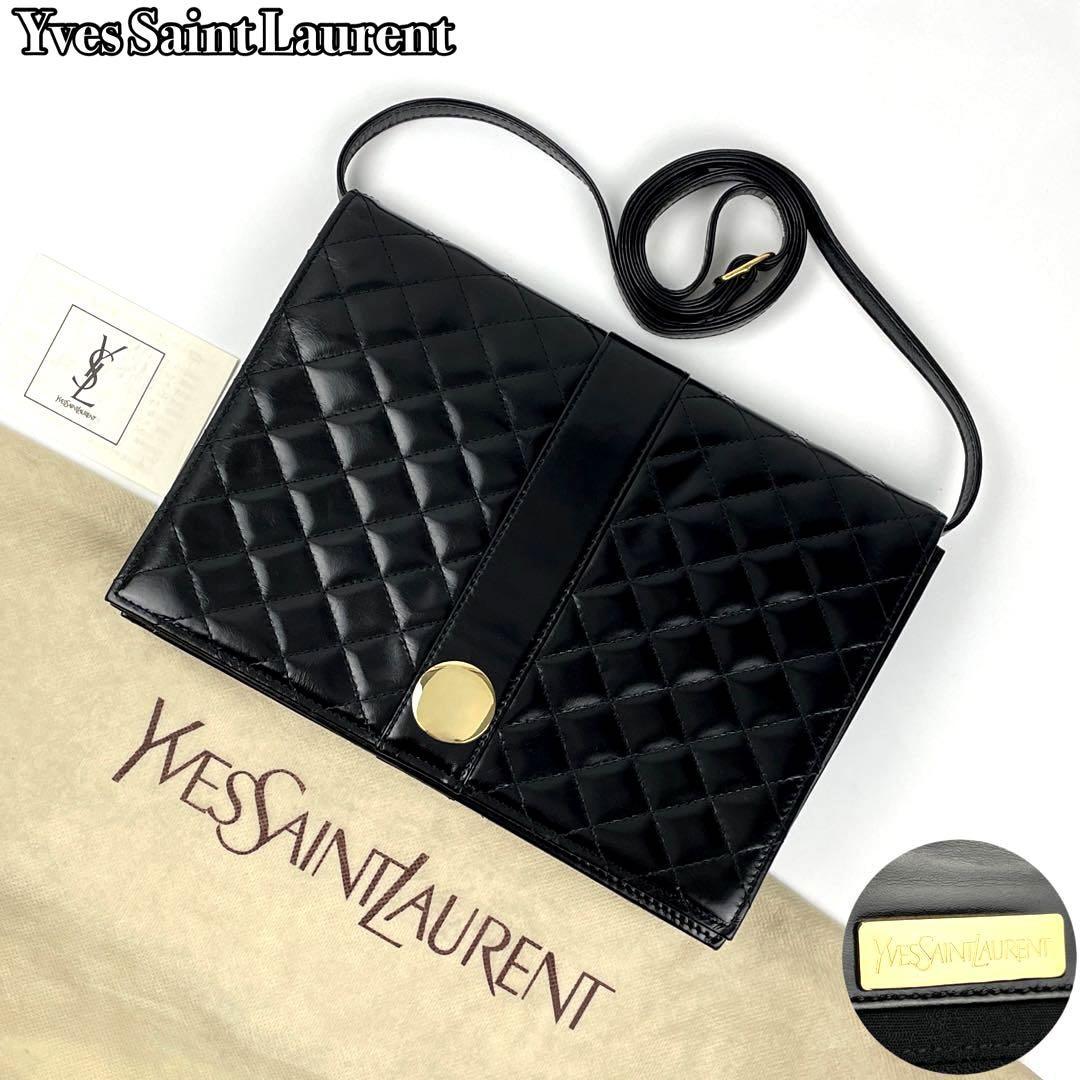 数々のアワードを受賞】 裏地総柄 YSL カサンドラ ゴールド金具 2way