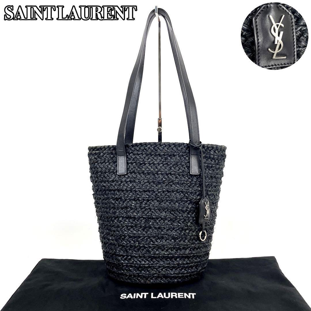 驚きの値段 極美品□SAINT LAURENT サンローラン トートバッグ パニエ