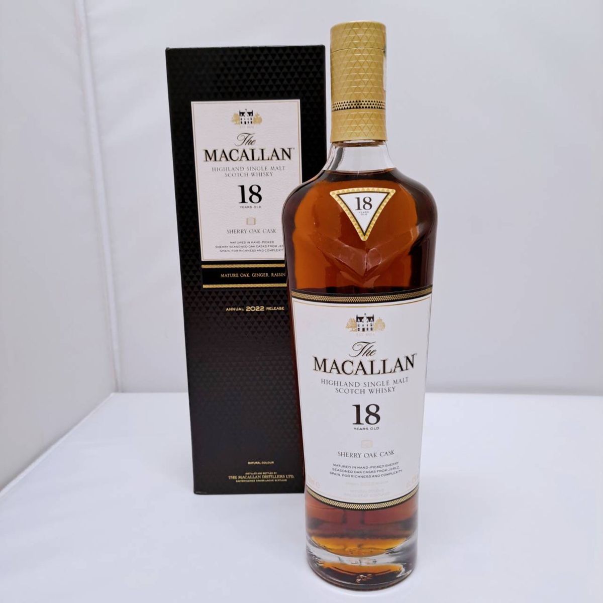 【未開栓】 MACALLAN マッカラン18年 2022 箱付き スコッチウイスキー　シェリーオークカスク　700ml