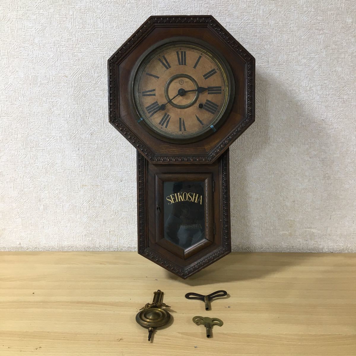SEIKOSHA 精工舎 SEIKO ボンボン時計 振り子時計 掛時計 柱時計 壁掛け