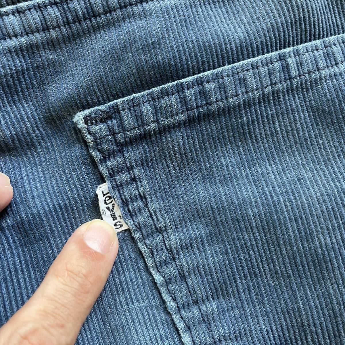 77年 リーバイス Levi's 646 - 1517 Corduroy ビンテージ ベルボトム フレア ブーツカット ヒッピー コーデュロイ フラワームーブメント_画像4