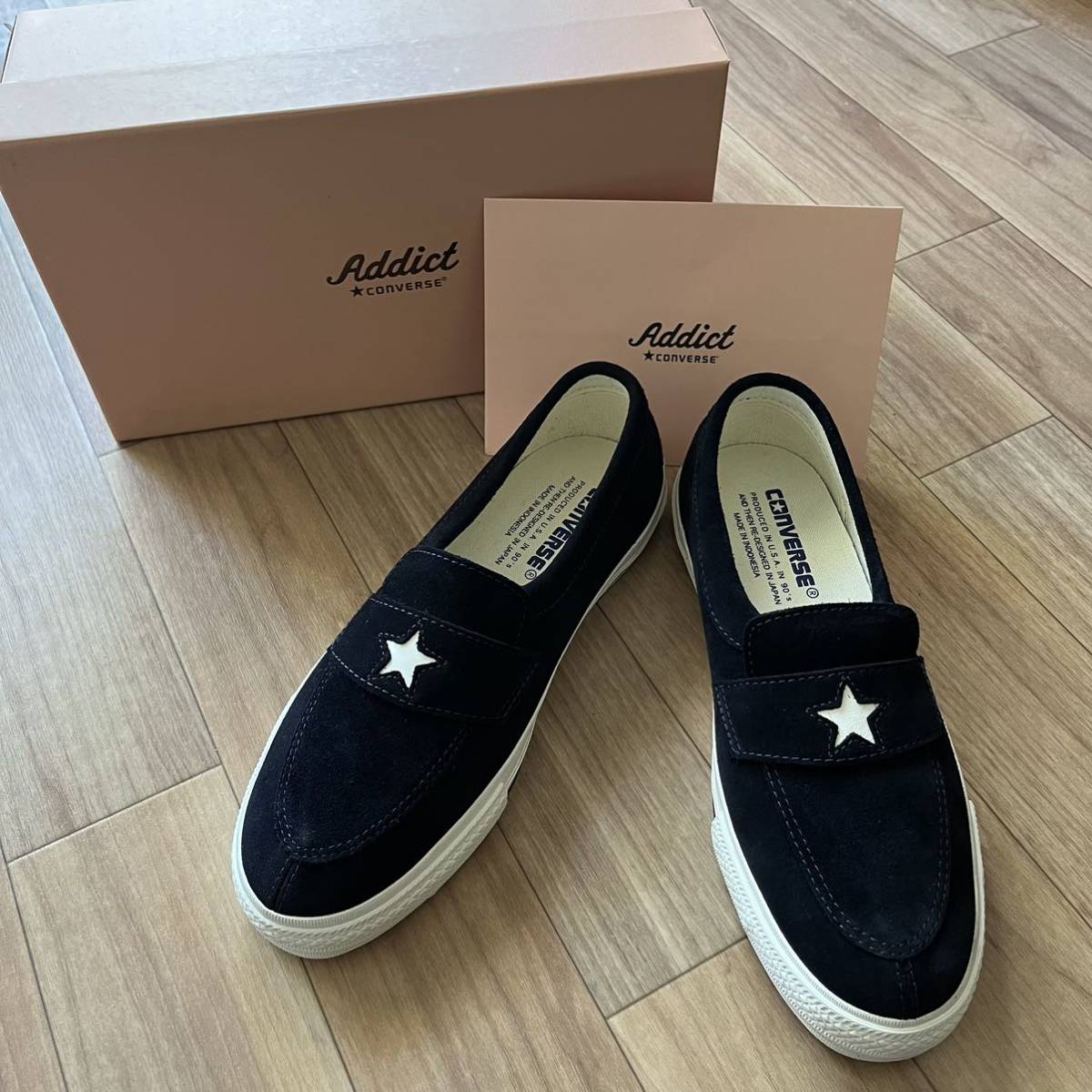 新品 26cm CONVERSE ADDICT コンバースアディクト ONE STAR LOAFER ワンスター ローファー NAVY ネイビー Nexus7 ネクサス7の画像1