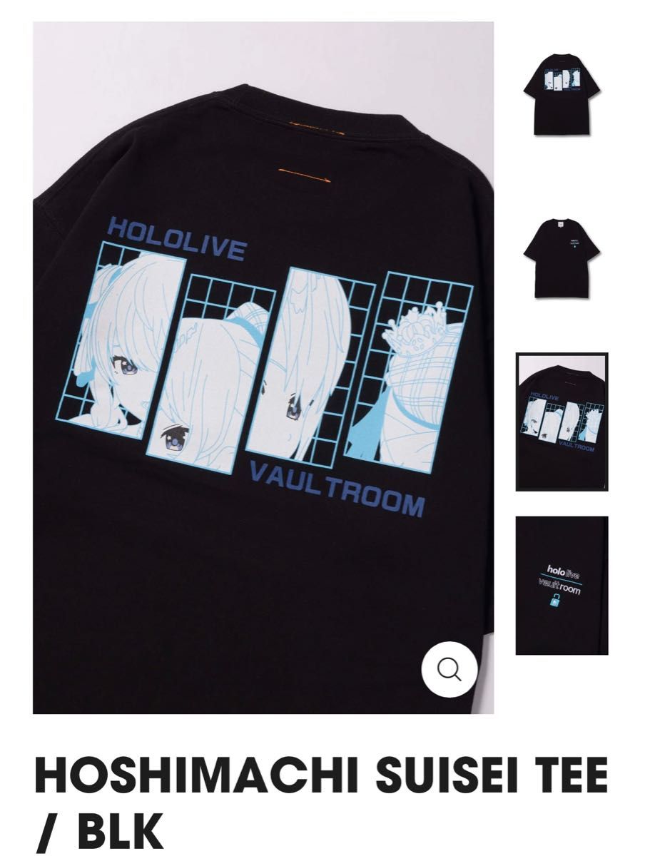 VAULTROOM ホロライブ HOSHIMACHI SUISEI TEE / BLK Mサイズ 星街すいせい