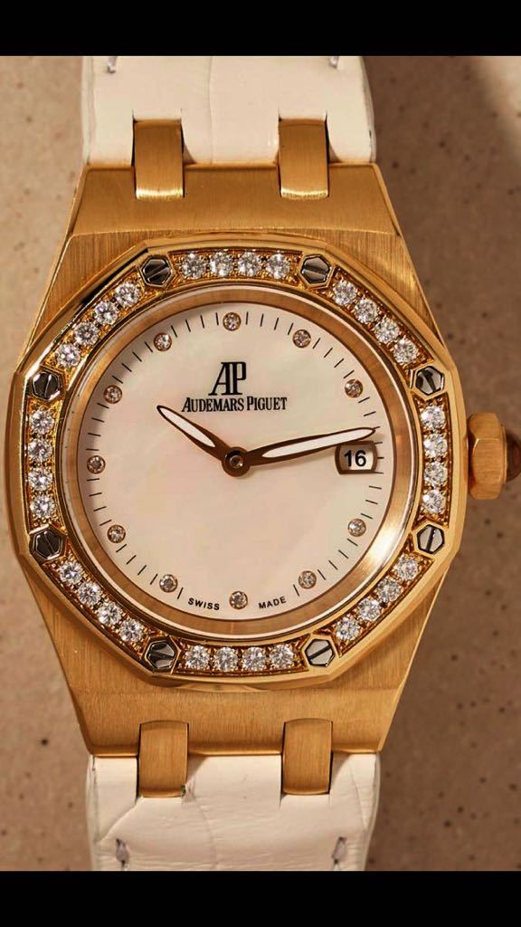  стандартный товар Audemars Piguet AudemarsPiguet оригинальный бриллиант наручные часы ROYALOAKreti- Royal дуб offshore 33 мм как новый 67601BA.ZZ.D012CR.03