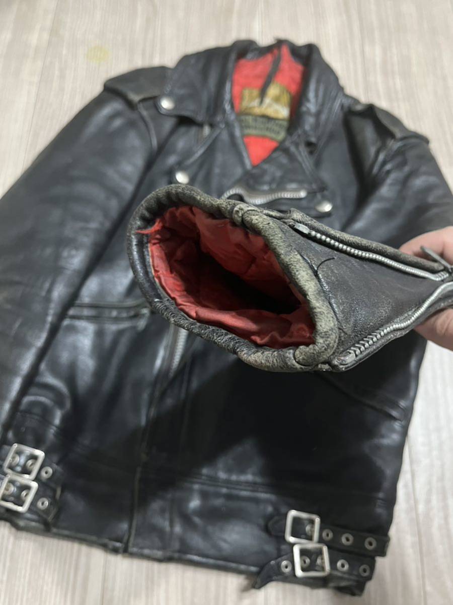 70's Vintage Mascot マスコット ライダース レザージャケット S 70's Vintage Mascot マスコット ライダース レザージャケット S