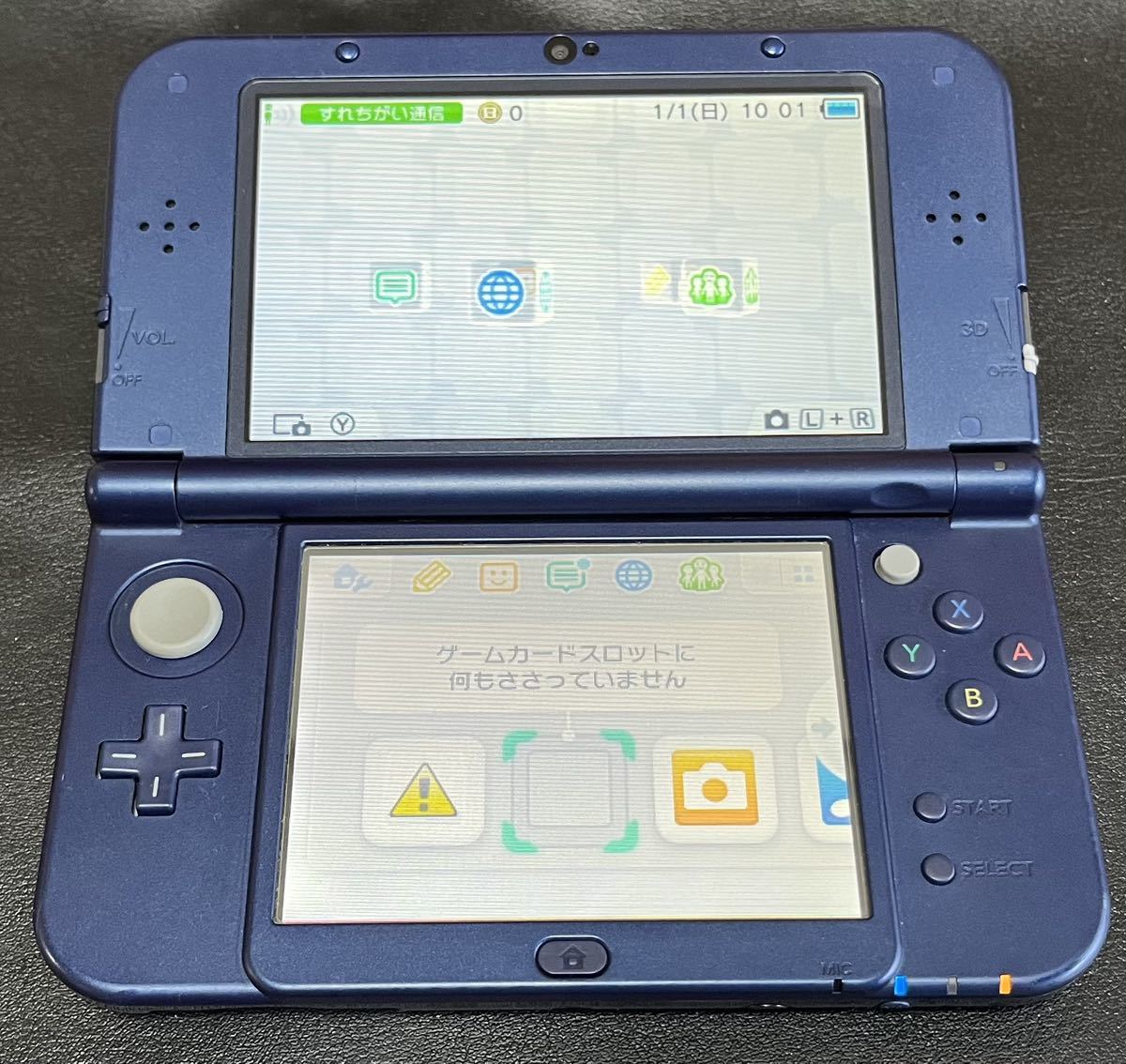 任天堂 Nintendo New3DSLL Newニンテンドー3DS LL メタリックブルー 箱説明書付き　超美品です
