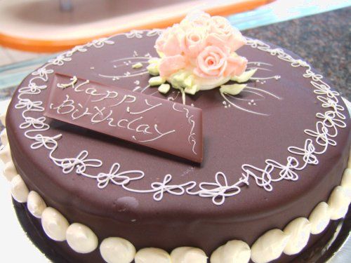  former times missed, chocolate decorated cake 
