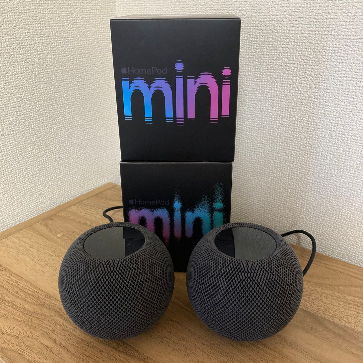 Apple HomePod mini ブラック2台セット　これが限界3000円値下げ！！　早いもの勝ち！