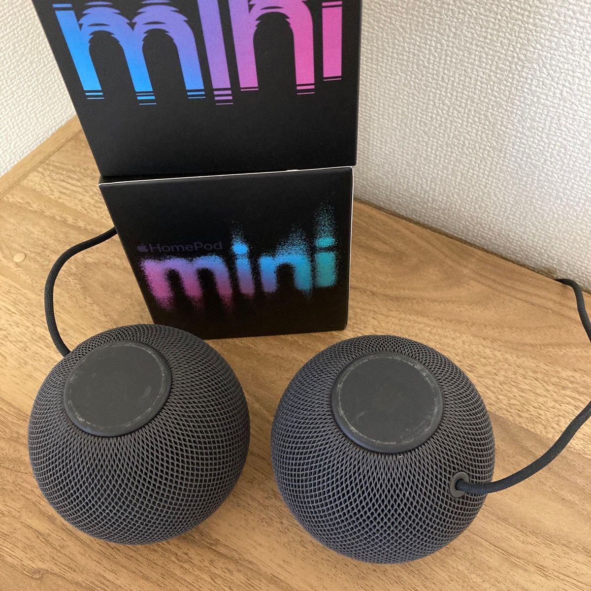 Apple HomePod mini ブラック2台セット　これが限界3000円値下げ！！　早いもの勝ち！