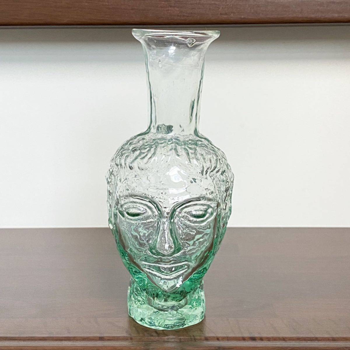 セバスチャン・ノビル デザイン フランス製 La Soufflerie 花瓶 TETE テット ラ・スフレリ リサイクルガラス アート_画像2