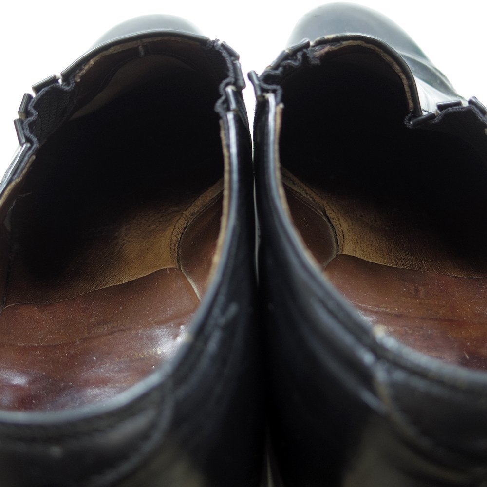 9-1/2D надпись 27.5cm соответствует Dack\'s Dux elas Tec туфли без застежки Loafer Canada производства черный чёрный со вставкой из резинки ботинки /U9060