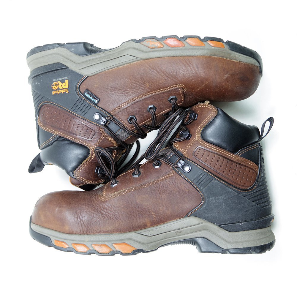 良品　8M　26㎝表記　Timberland PRO　ティンバーランド　ハイパーチャージ　マウンテンブーツ　スチールトゥ　ウォータープルーフU8161_画像4