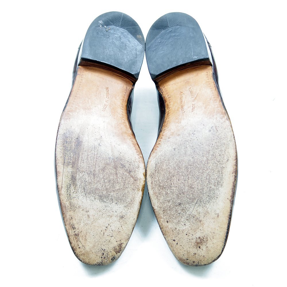 11 E надпись 29cm соответствует Dack\'s Dux туфли без застежки Loafer Canada производства кожа кожа обувь платье обувь Brown чай /U9072