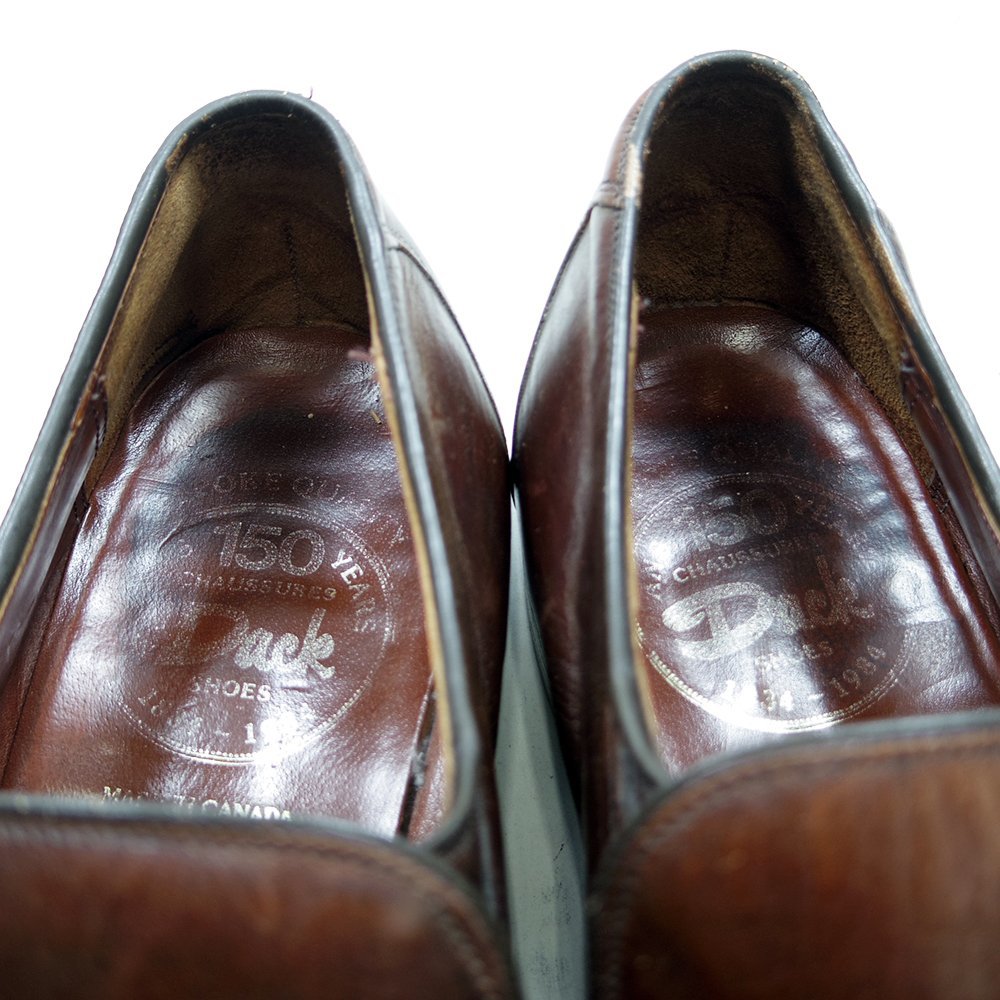 11 E надпись 29cm соответствует Dack\'s Dux туфли без застежки Loafer Canada производства кожа кожа обувь платье обувь Brown чай /U9072