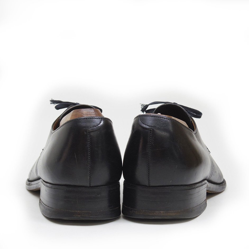 26cm相当　K Shoes　ケーシューズ　英国製　プレーントゥ　外羽根　革靴　レザー　イギリス　ドレスシューズ　ブラック　黒　/U8874_画像6