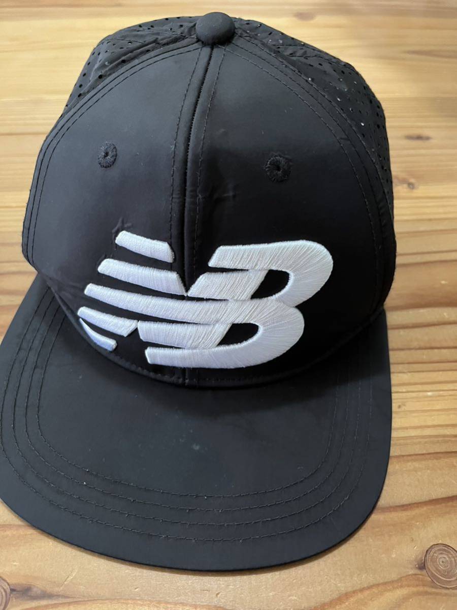 送料込み!New Balance GOLF メッシュキャップ 黒 ブラック