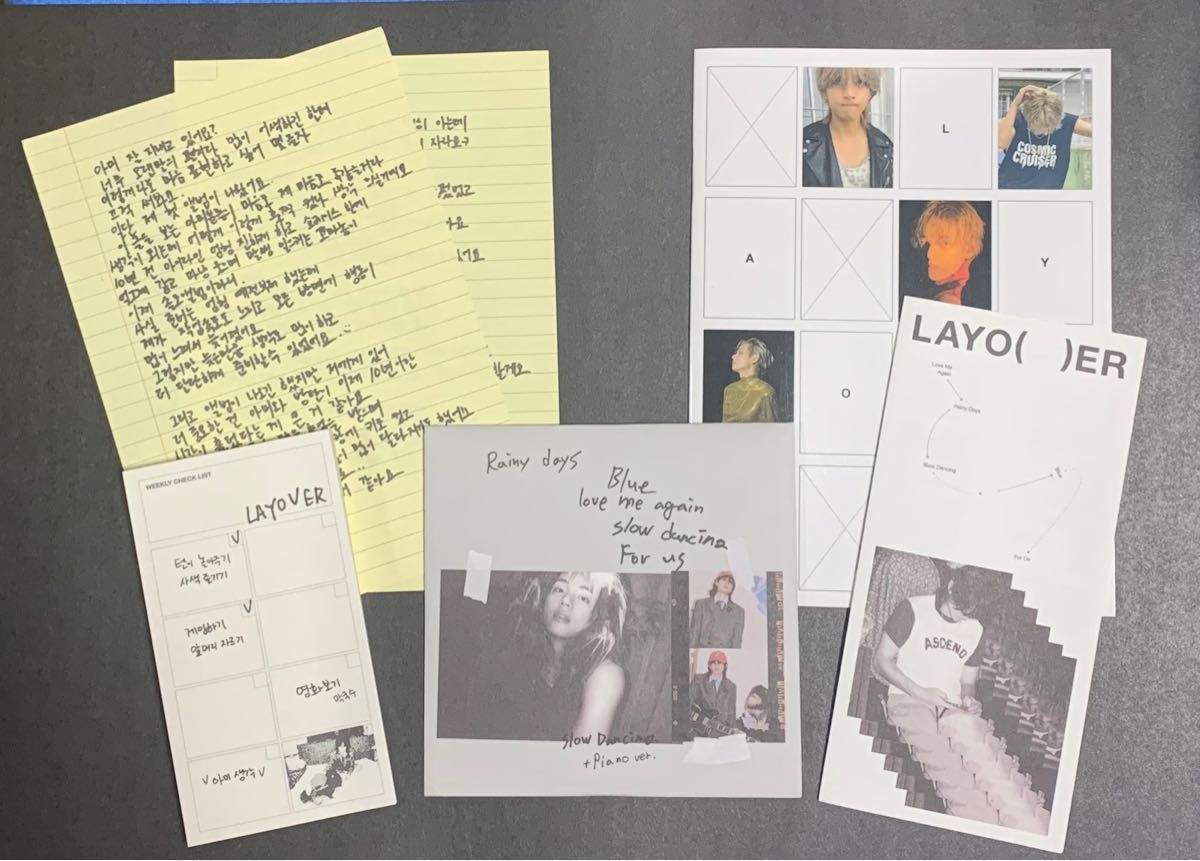 BTS V ソロアルバム 'Layover' 付属品 CD 他5点セット｜Yahoo