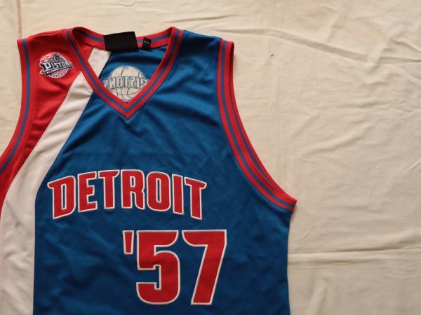 【古着GAME TOPSレア G-Ⅲ SPORTS Detroit Pistons ユニフォームタンクトップXL青#57】NBAバスケデトロイトピストンズワッペン