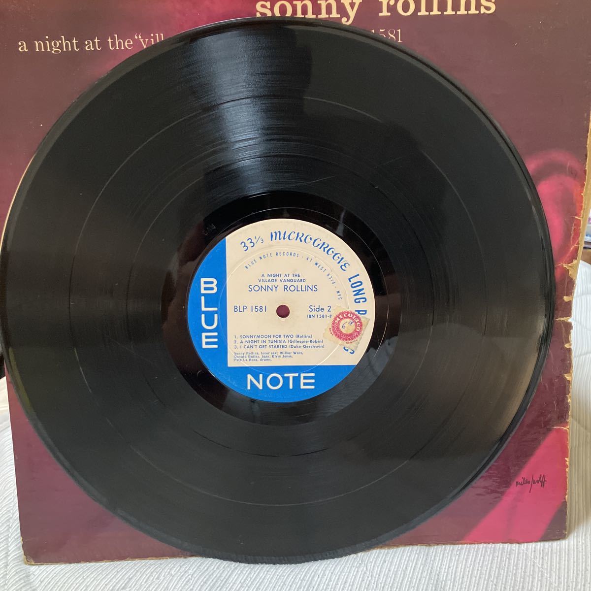 【LP】オリジ★ソニー・ロリンズ / SONNY ROLLINS / ア・ナイト・アト・ザ・ヴィレッジ・ヴァンガード / US盤 / BLUE NOTE 1581 MONO_画像6