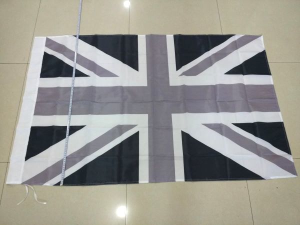 ユニオンジャック イギリス 大型フラッグ 国旗 旗 150x90cm ブラック モノクロ MINI_画像3