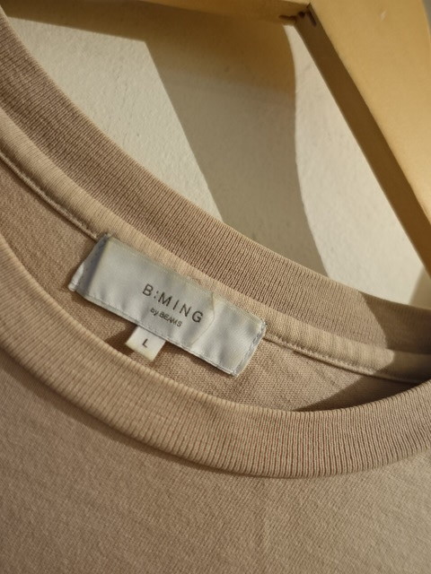 B:MING by BEAMS pocket T-shirt beige size L