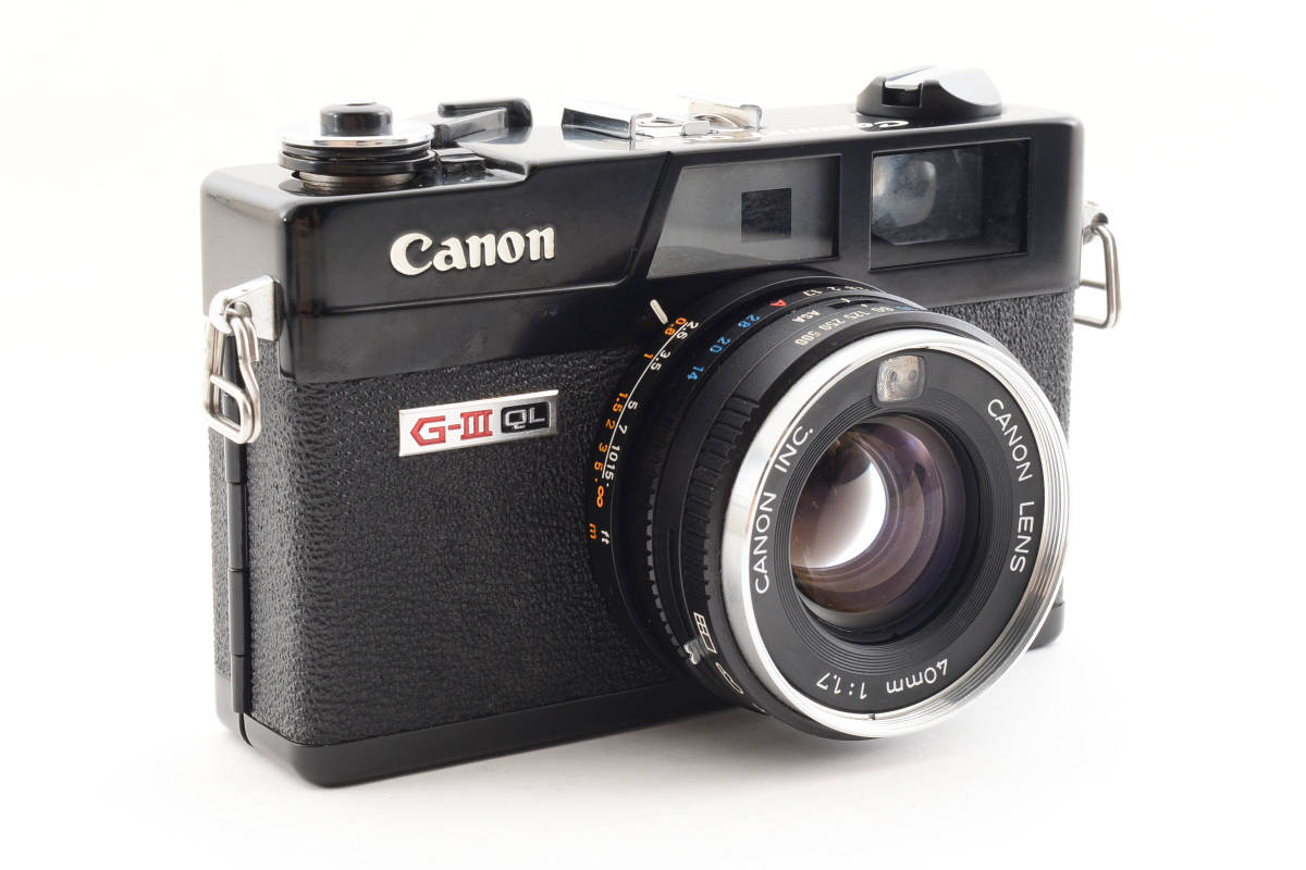 [シャッターOK] キヤノン Canon Canonet QL17 GIII G3 ブラック レンジファインダー フィルムカメラ [現状品] #1970283_画像3