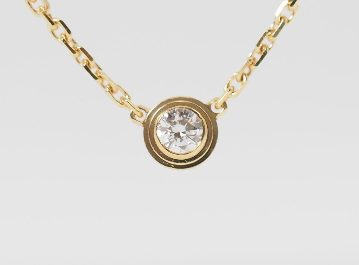 Cartier Cartier dam - Rudy a man reje necklace,XS 750 K18 yellow gold diamond case attaching [13836]