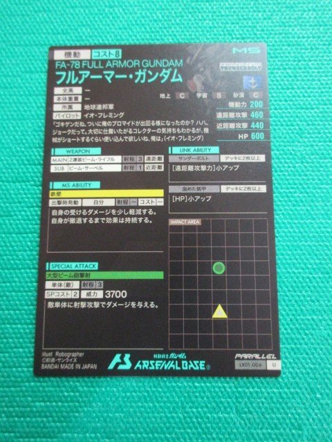『アーセナルベース』　LX01-006　パラレル　フルアーマー・ガンダム　②★_画像2