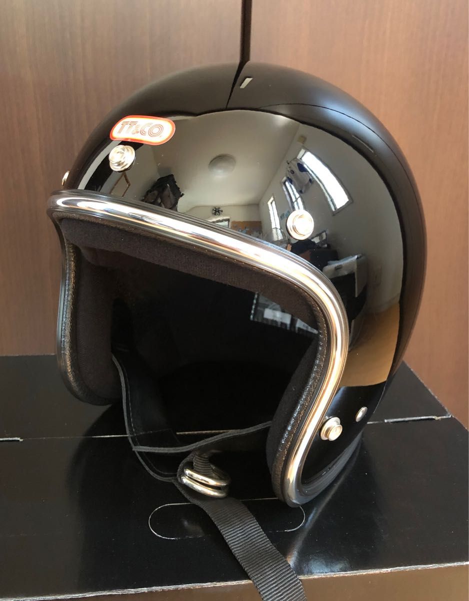 TT&CO スーパーマグナム クローム トリム ジェットヘルメット TT&CO スーパーマグナム クローム トリム ジェットヘルメット