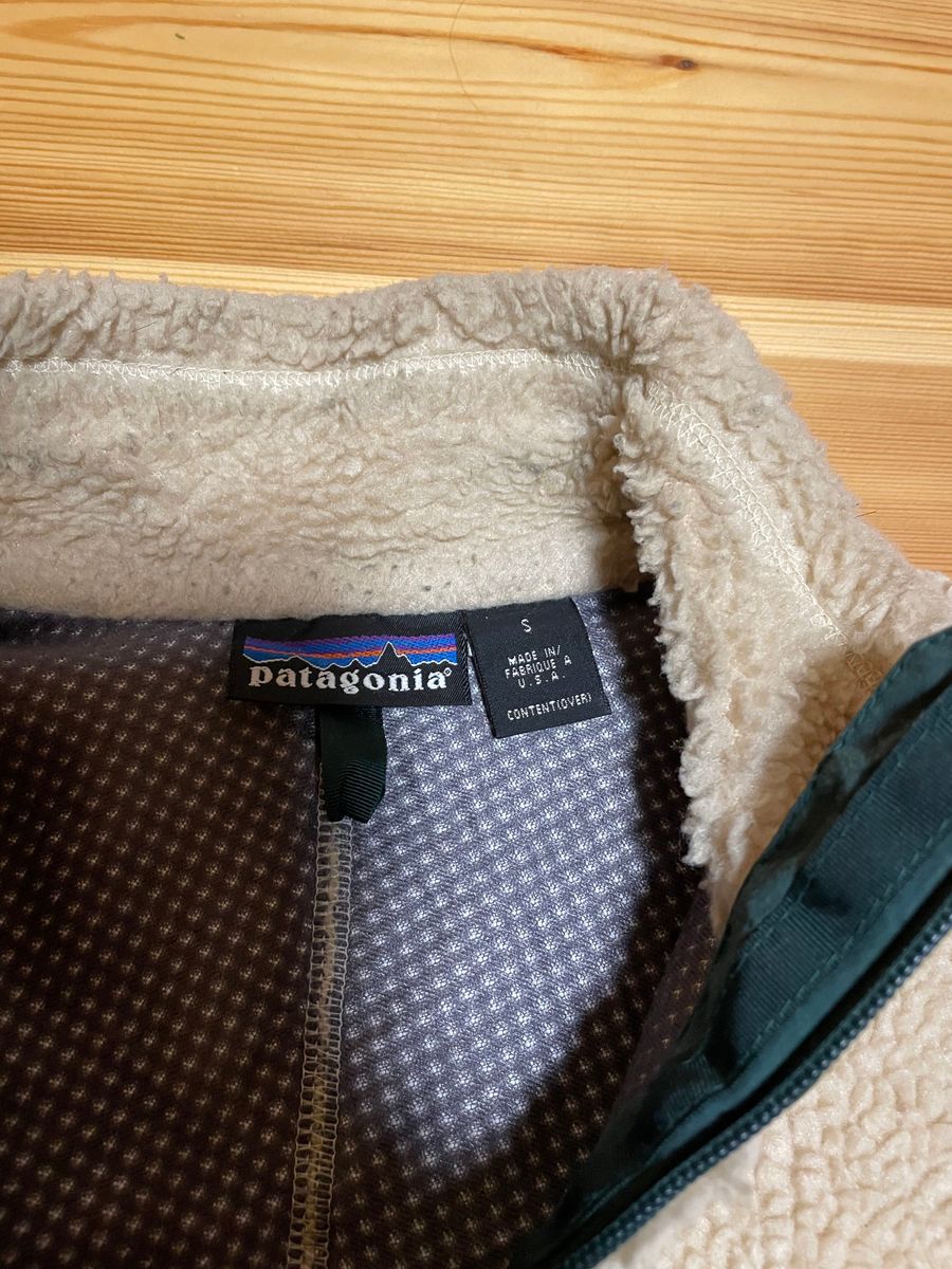 patagonia パタゴニア レトロXジャケット ナチュラル グリーン S ビンテージ アメリカ製 フリース