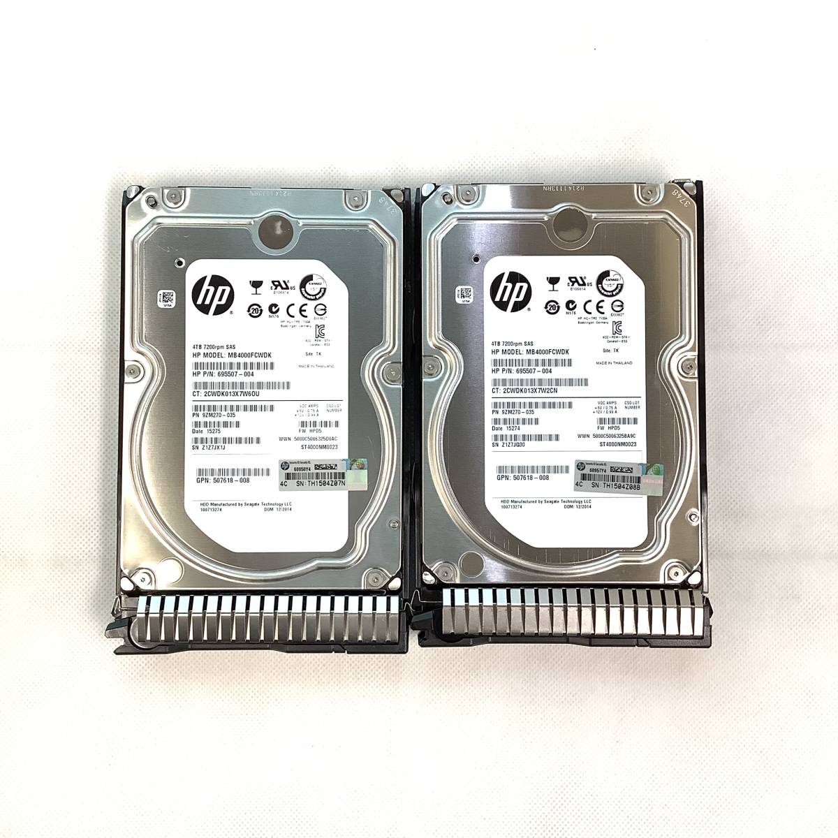 K5090761 HP 4TB SAS 7.2K 3.5 -inch HDD 2 point [ used operation goods ]