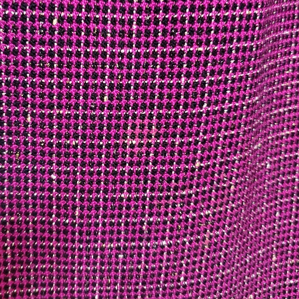 #wnc ジバンシイ GIVENCHY スカートスーツ 42 紫 セットアップ ツーピース ラメ ベロア使い 大きいサイズ シルク混 レディース [827495]_画像8