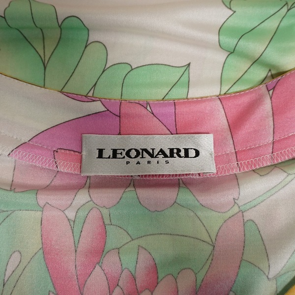 apc レオナール LEONARD チュニック 42 マルチ 花柄 シルク 長袖 apc レオナール LEONARD チュニック 42 マルチ 花柄 シルク 長袖