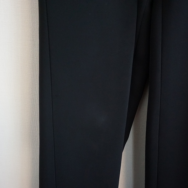 #anc ブラック&ホワイト Black&White パンツ M 黒 センタープレス ロゴ レディース [778496]_画像7
