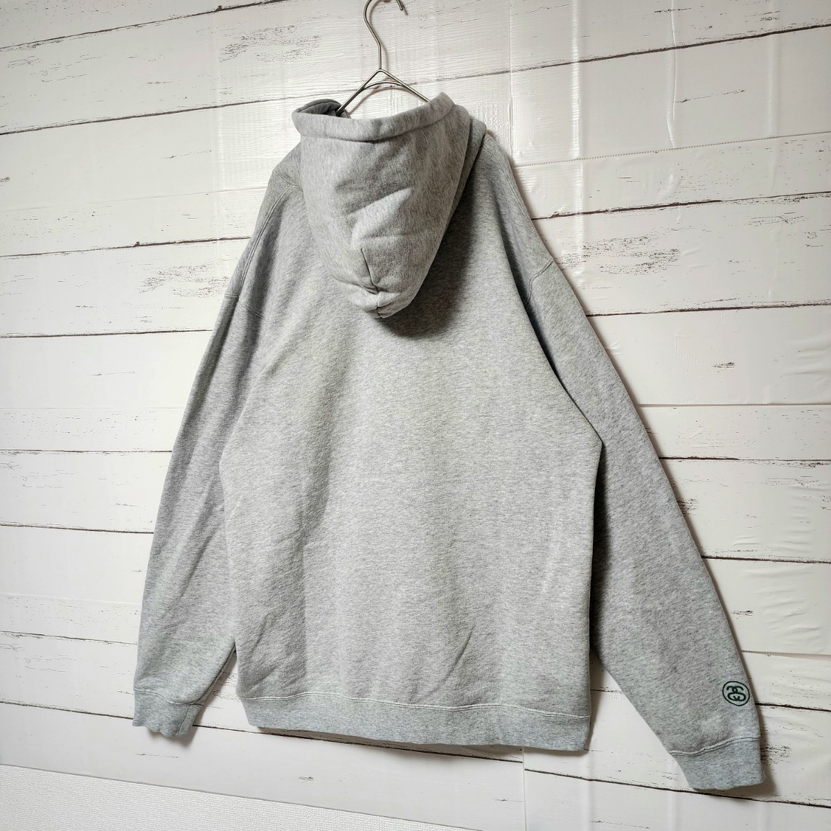 超希少》STUSSY ステューシー パーカー グレー グリーン OSAKA 超希少》STUSSY ステューシー パーカー グレー グリーン OSAKA