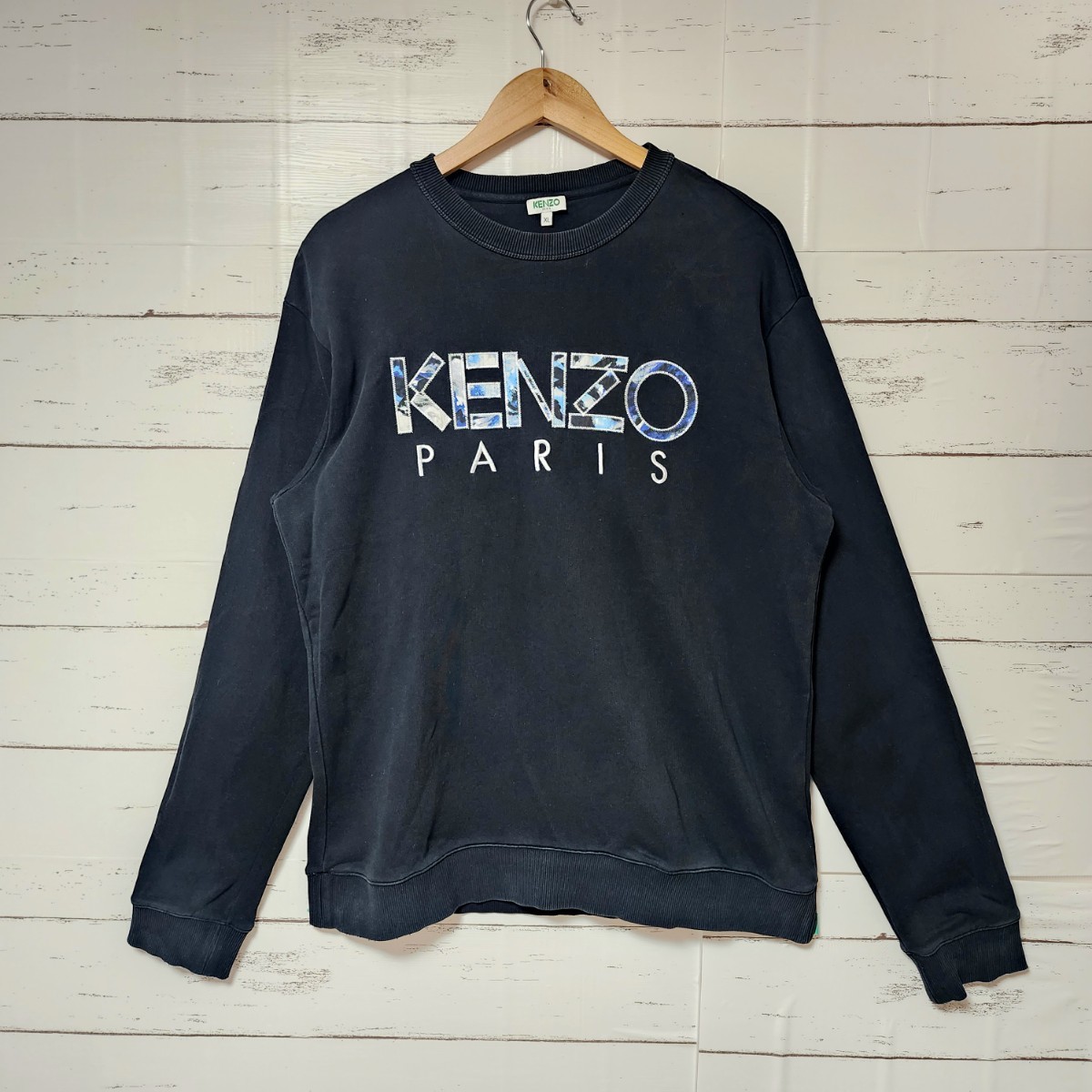超希少》KENZO ケンゾー スウェット トレーナー 黒 ビックロゴ 超希少》KENZO ケンゾー スウェット トレーナー 黒 ビックロゴ