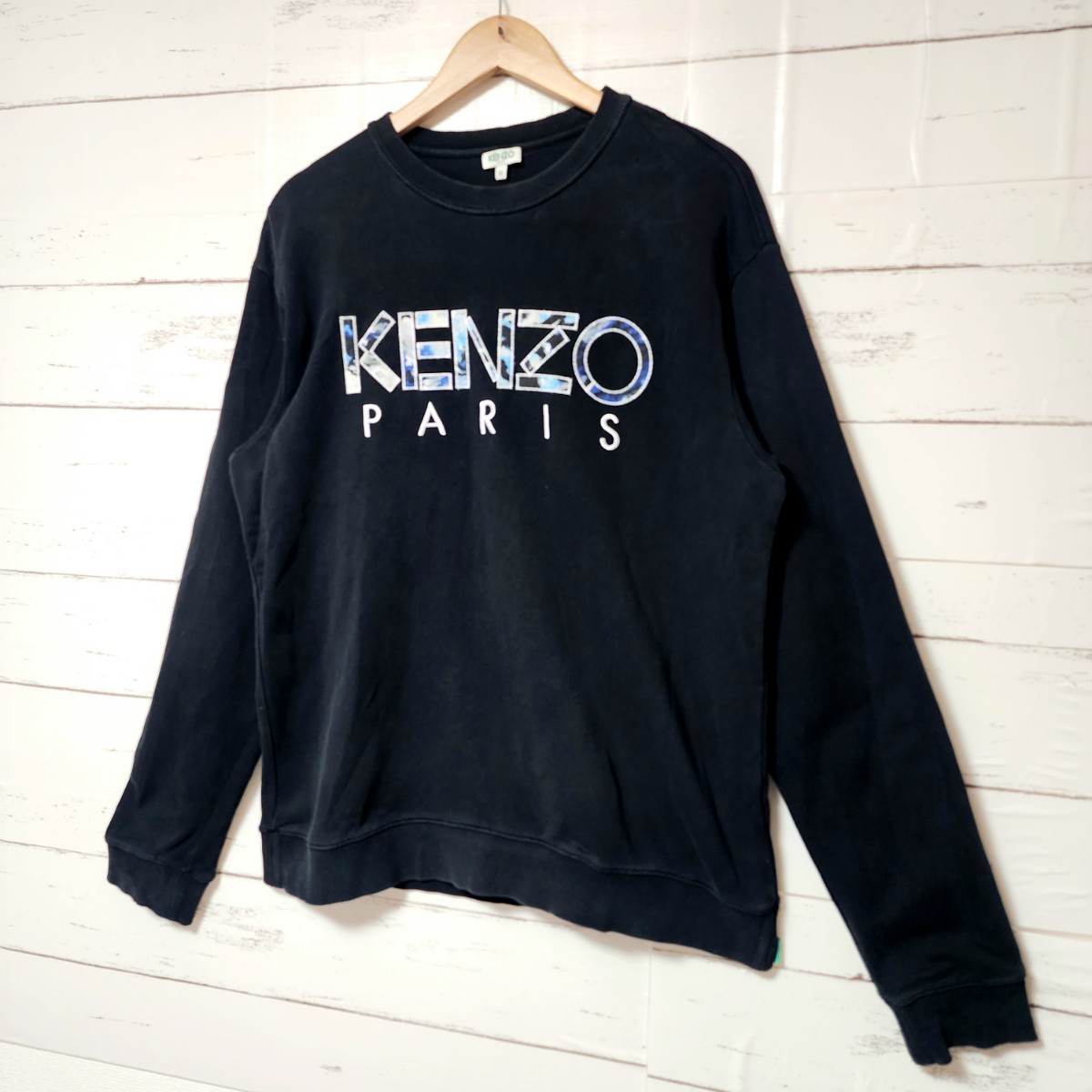 超希少》KENZO ケンゾー スウェット トレーナー 黒 ビックロゴ 超希少》KENZO ケンゾー スウェット トレーナー 黒 ビックロゴ