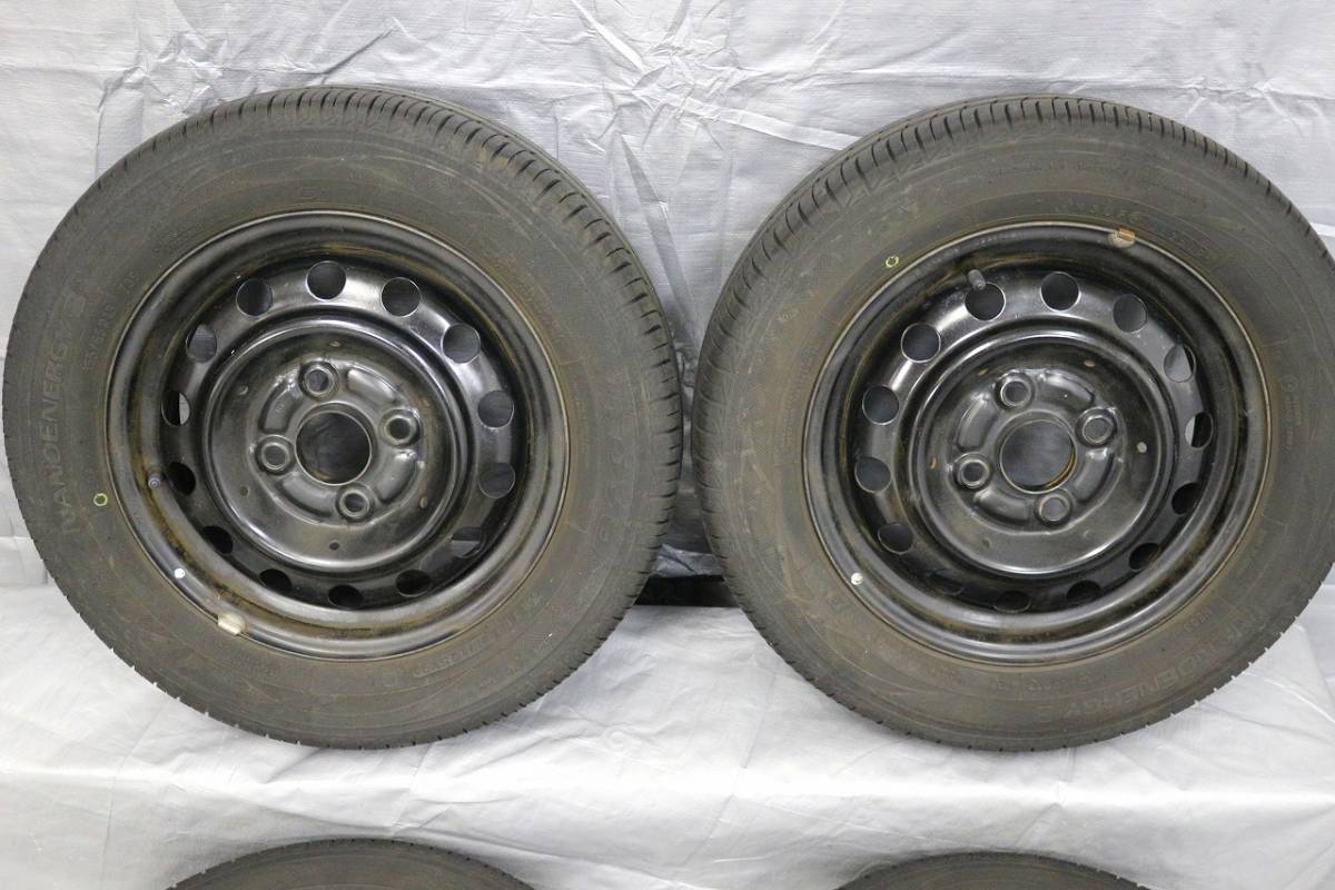 155/65R13 三菱 ekワゴン 純正スチール 2019年製 8分山 +46 PCD100 TOYOタイヤ ナノエナジー3 ラパン ライフ ワゴンR ek 【400】_画像8