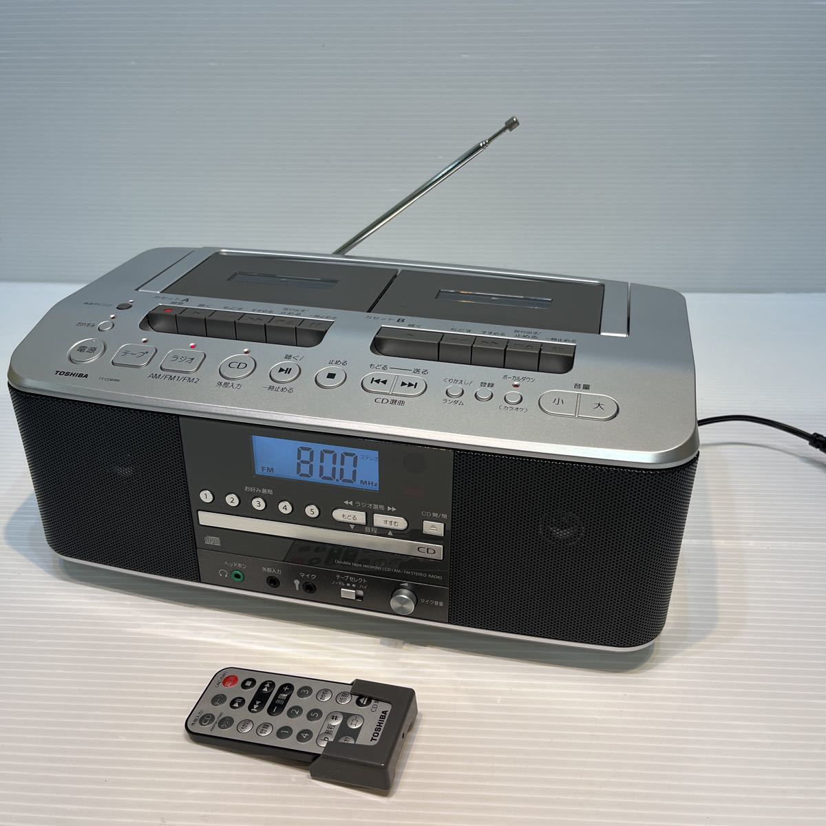 TOSHIBA 東芝 CDラジカセ CDラジオ TY-CDW990 リモコン付き　管理07_画像1
