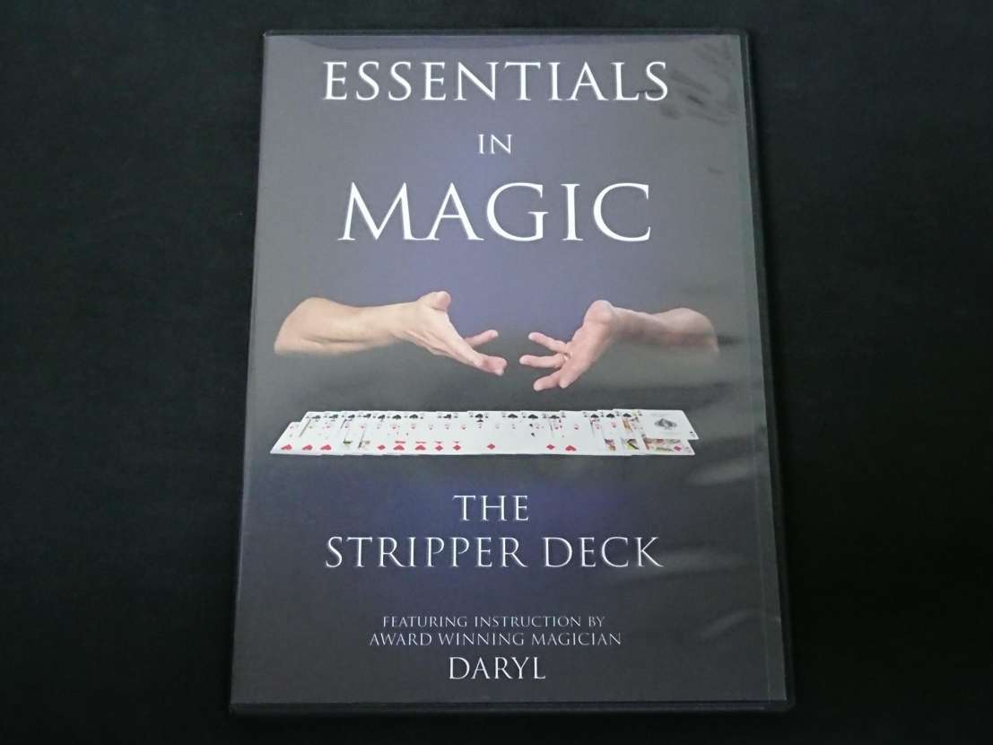 【D139】ESSENTIALS IN MAGIC THE STRIPPER DECK ストリッパーデック レア DVD マジック 手品の画像1