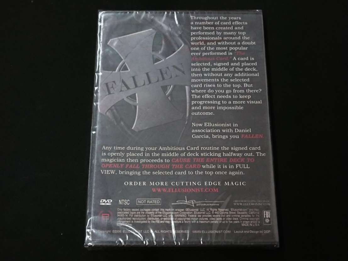 【D180】FALLEN　ファレン　Daniel Garcia　未開封　カード　DVD　マジック　手品_画像2