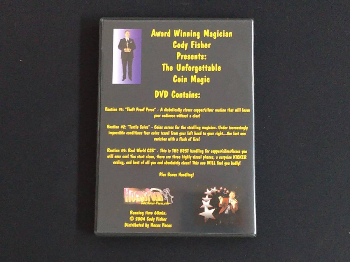 【D23】The Unforgettable Coin Magic of Cody Fisher Cody Fisher コディ・フィッシャー コイン DVD マジック 手品の画像2