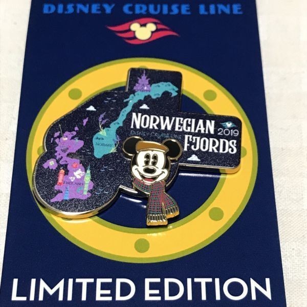 ディズニークルーズライン ピンバッジ 2019 ノルウェー フィヨルド ミッキー DCL 海外 限定_画像3