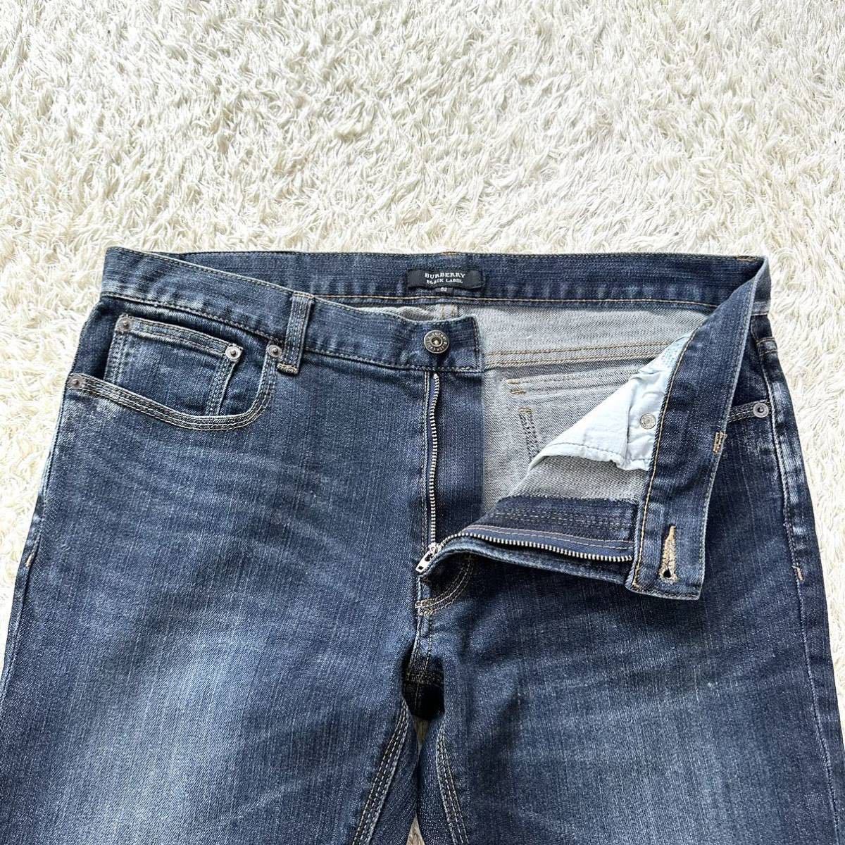 希少Lサイズ!!【ほぼ未使用】 BURBERRY BLACK LABEL デニムパンツ