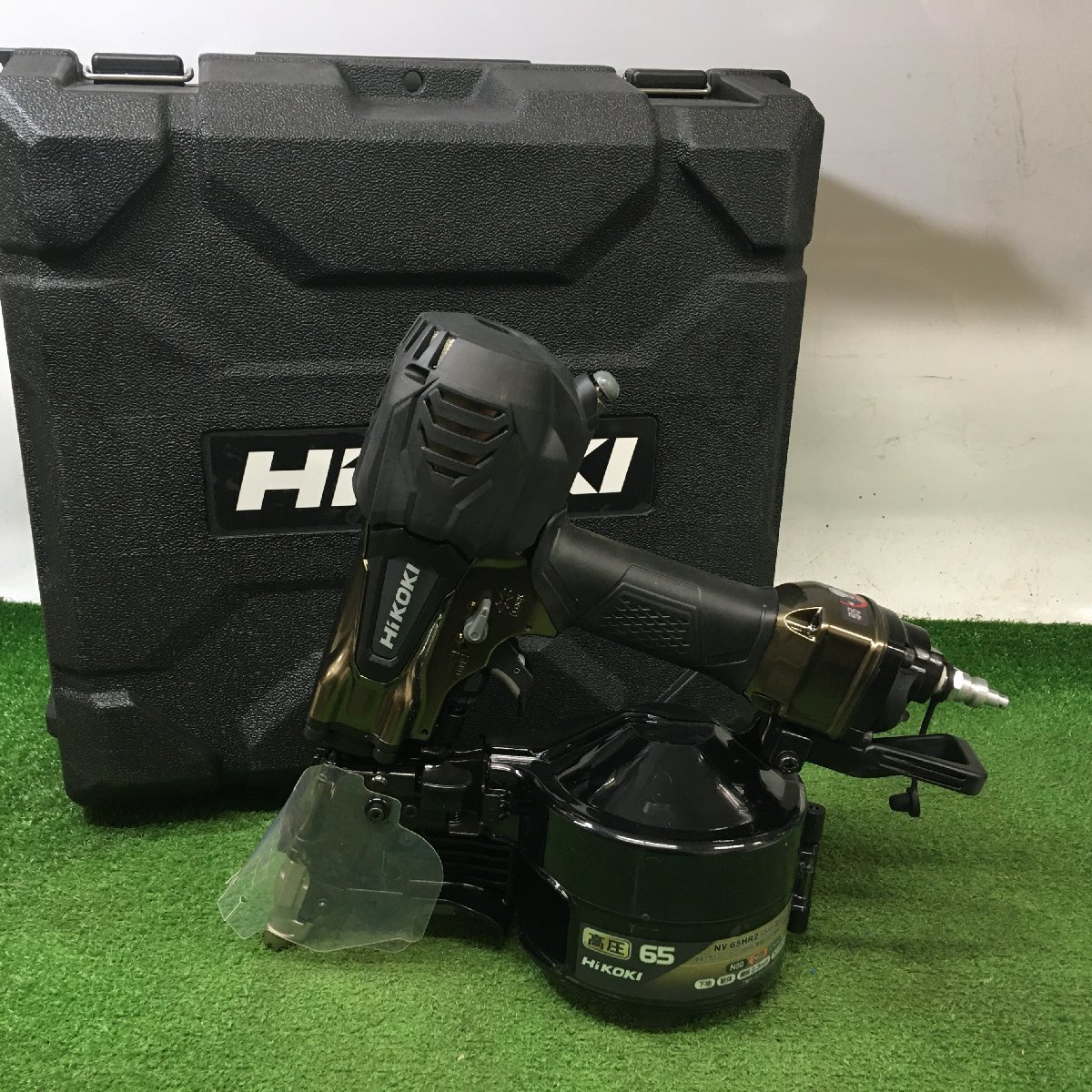 【未使用品】HiKOKI (ハイコーキ) 高圧ロール釘打機 パワー切替機構・エアダスタ付 NV65HR2(S) ハイゴールド ITY38IXKYXJA