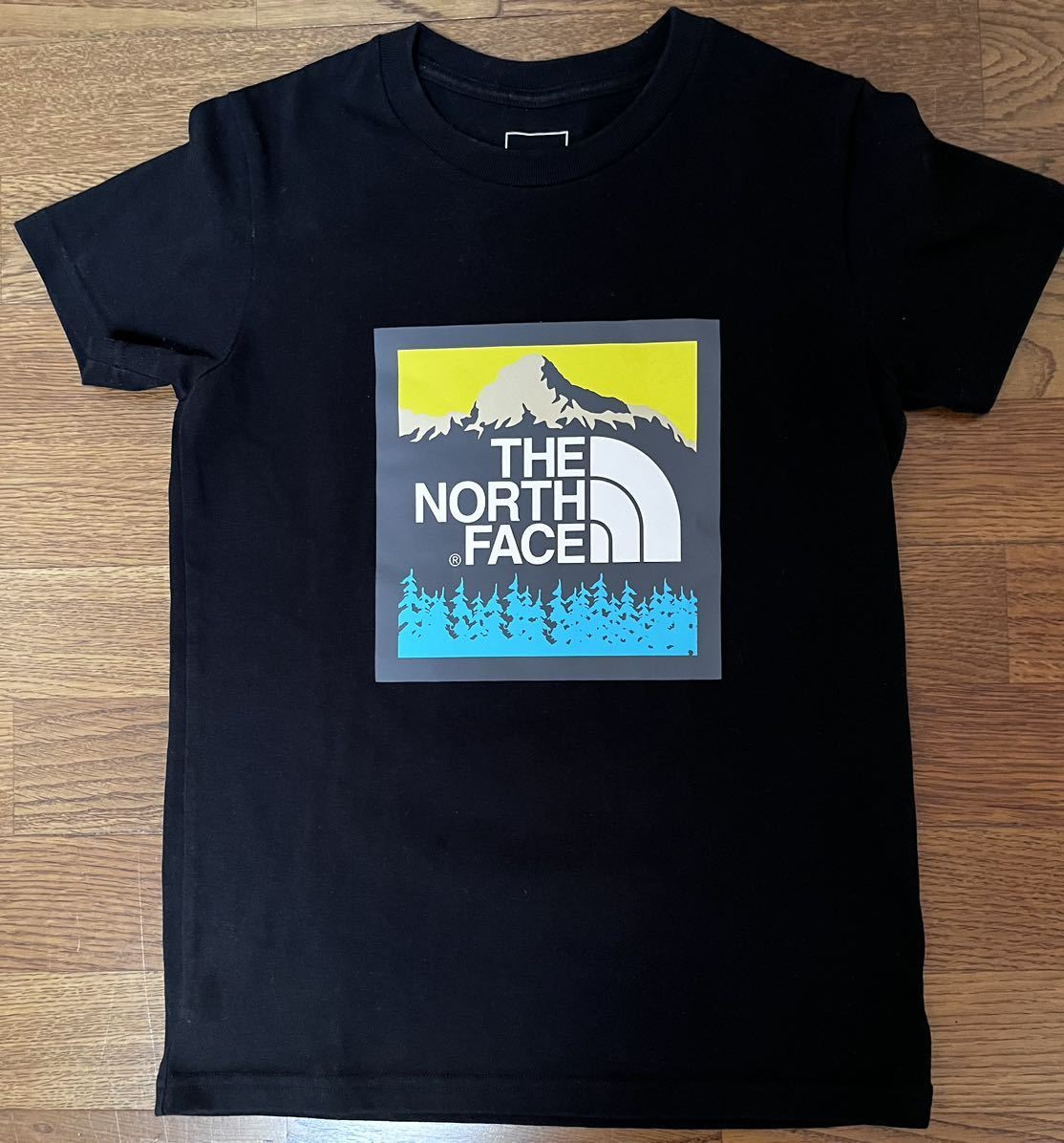 THE NORTH FACE ノースフェイスTシャツ 半袖Tシャツ ロゴTシャツ 黒S 140,150cm 美品 ザノースフェイス レディースS_画像1