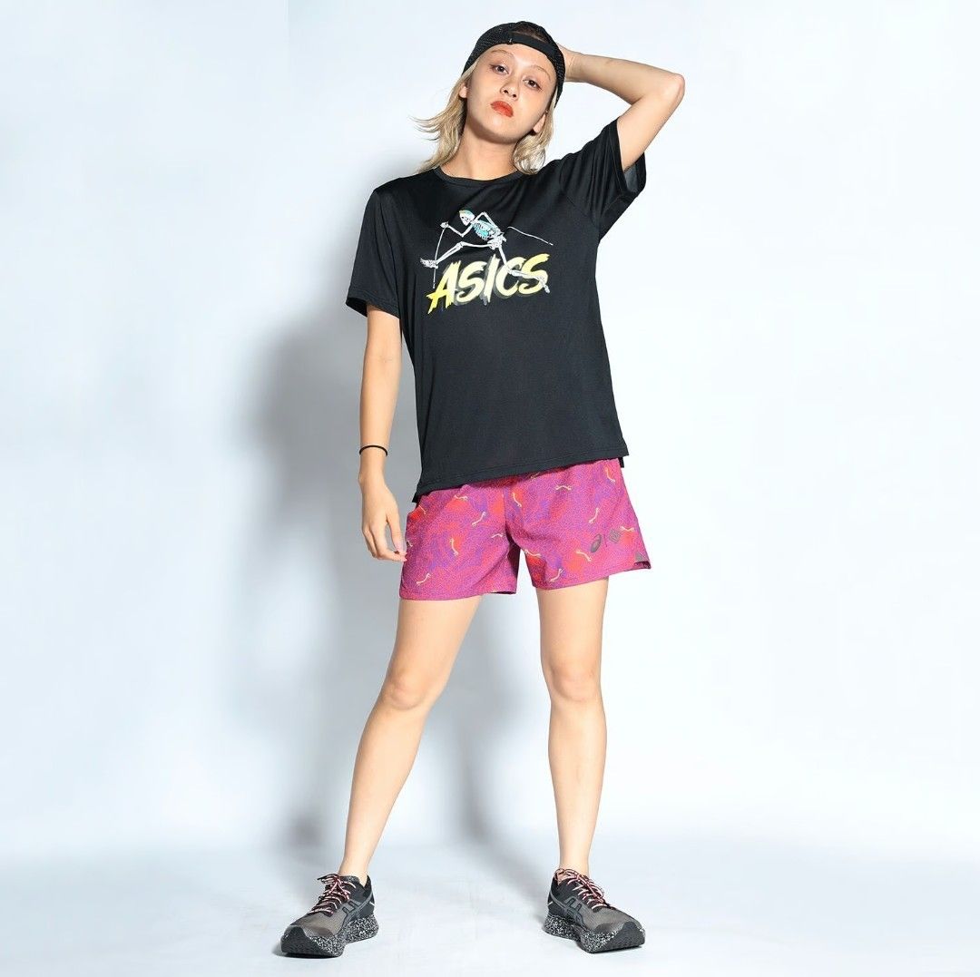 新品未使用】ASICS×ELDORESO Tシャツ Lサイズ ブラック-